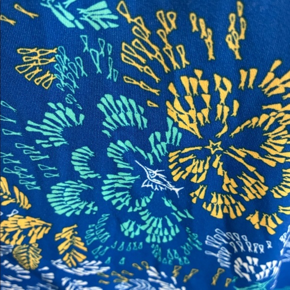 Columbia PFG Womens Freezer II Dress VIVID BLUE DEEP SEA DASH Sz M Granola Girl - Picture 9 of 16